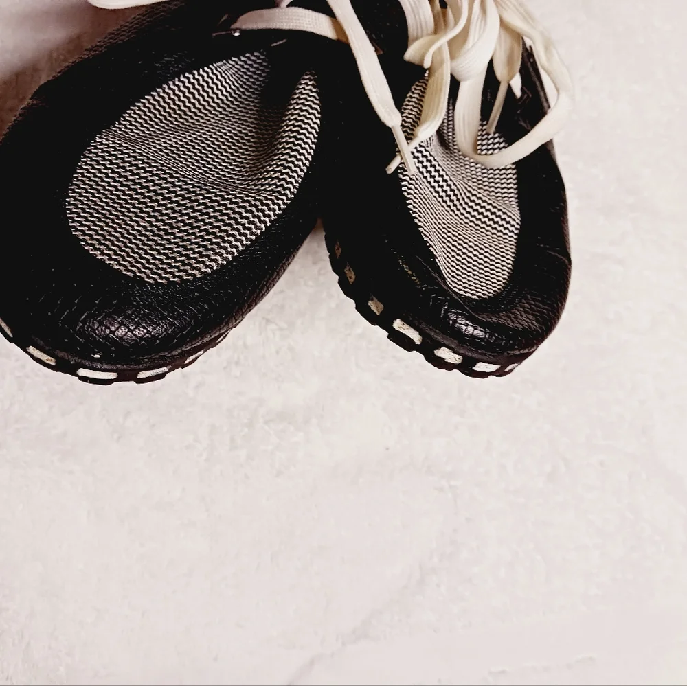 SHOENS Mens Oxford Shoes Loafer‎ Casual Sneakers Black White Size 41 US Size 8